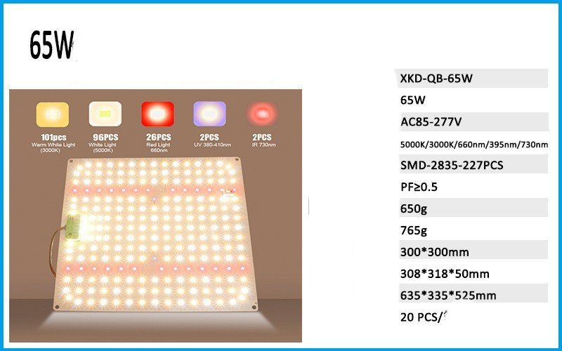 Quantum Plate Plant Fill Light Lamp 120W